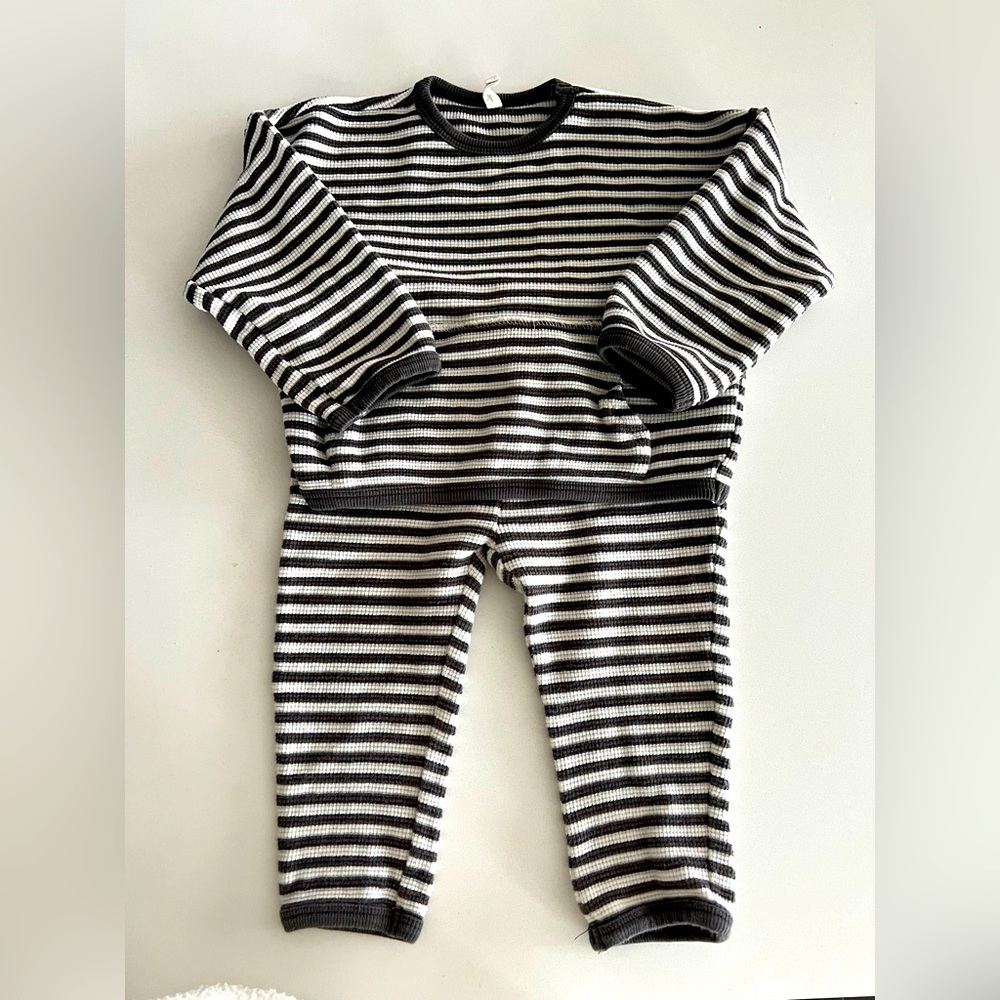 Quincy Mae Waffle jogger outfit